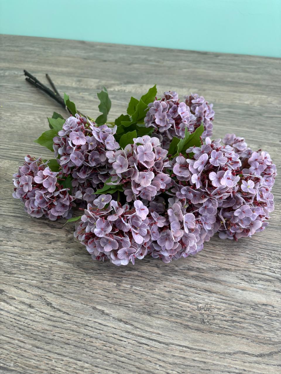 Τρία κλαδιά ορτανσίας Bloom