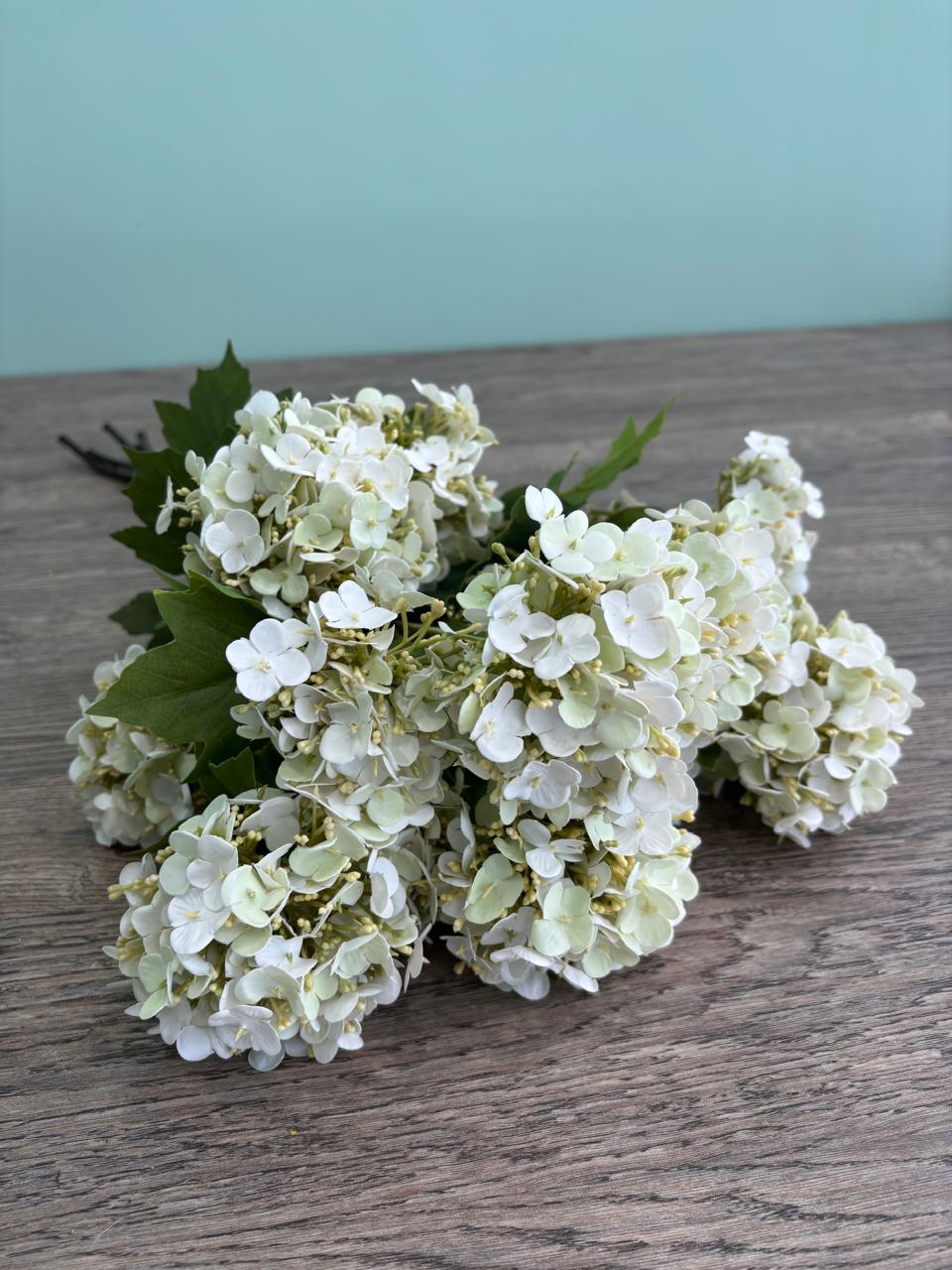 Τρία κλαδιά ορτανσίας Bloom