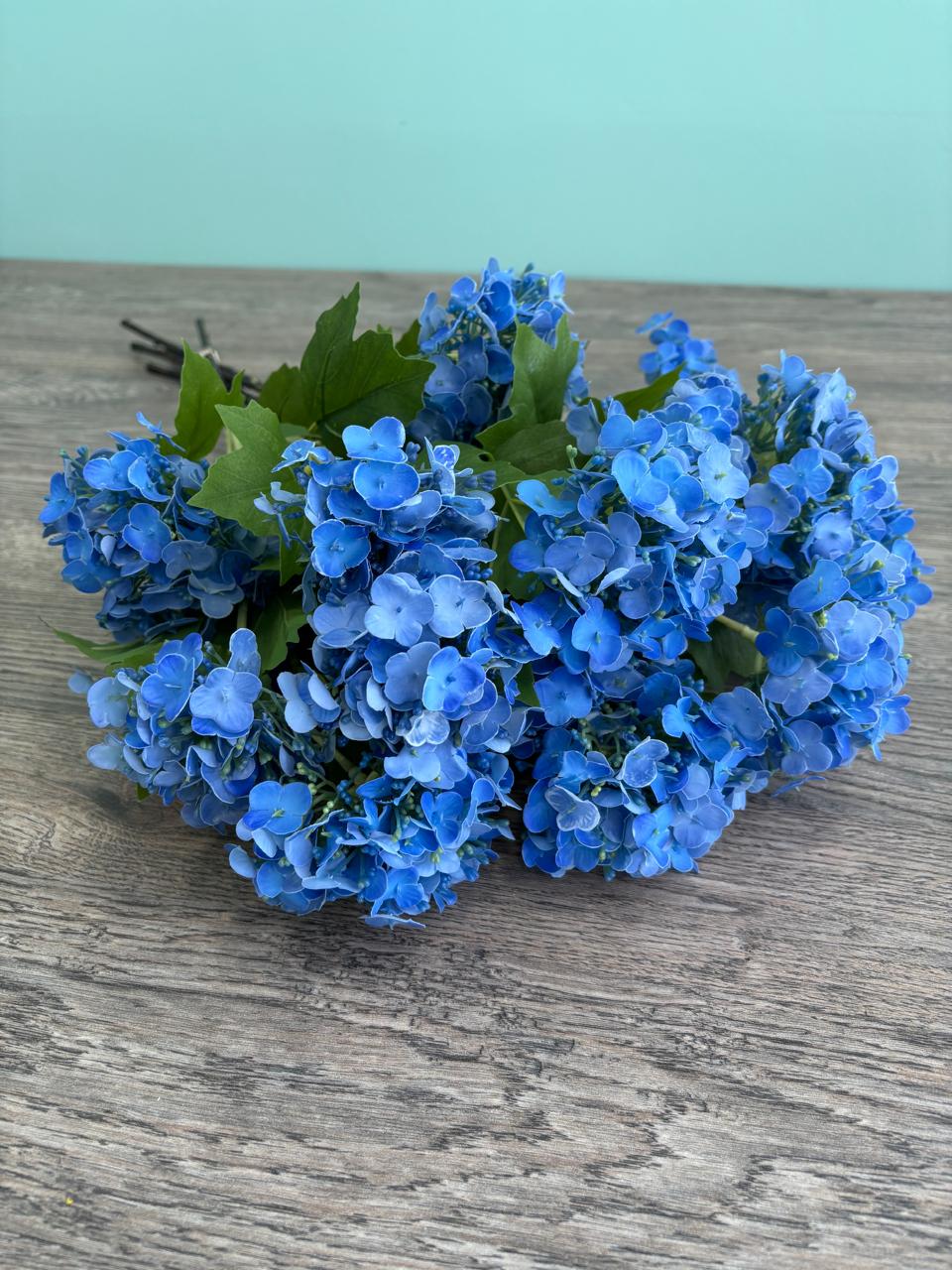 Τρία κλαδιά ορτανσίας Bloom